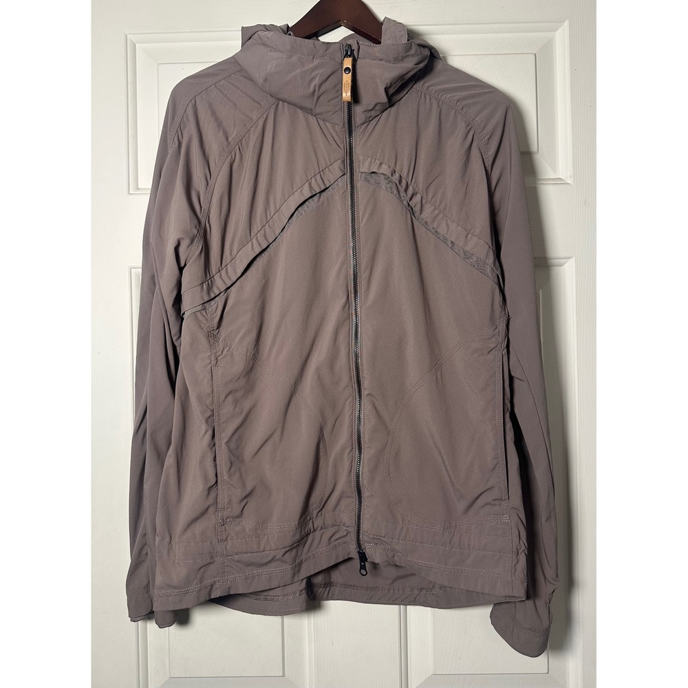 INDYGENA Pedro's‎ Women L Lightweight Hooded Jacket Taupe Full Zip Athletic